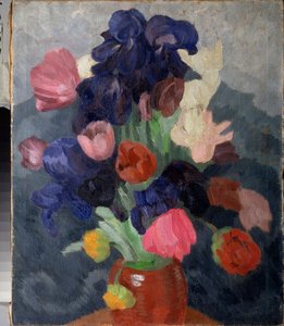 Ramo de Flores - Pintura de Pyotr (Piotr, Petr) Savvich Utkin (Utkin) (1877-1934), óleo sobre tela