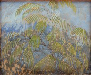 Mimosa par Utkin, Pyotr Savvich (1877-1934). Óleo sobre tela