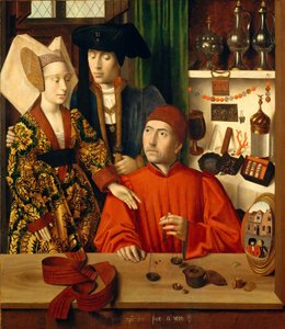 Um ourives em sua loja, 1449.