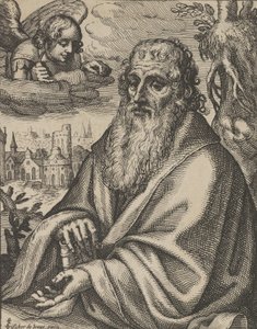Mateus, de Os Quatro Evangelistas, 1610-20. de Petrus Feddes