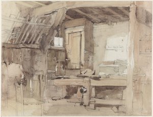 Canto da oficina de carpintaria da Casa Klingelbeek em Oosterbeek de Petrus Franciscus Greive