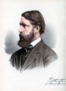 Spencer Compton Cavendish, marquês de Hartington, estadista liberal britânico, c1890. de Petter and Galpin Cassell