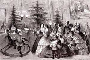 Natal em São Petersburgo, Rússia. 1861 (gravura)