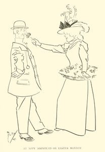 Cartum de Phil May, dos anos 1890 (litho) de Phil May