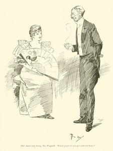 Cartum de Phil May, dos anos 1890 (litho) de Phil May