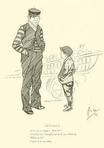 Cartum de Phil May, dos anos 1890 (litho) de Phil May