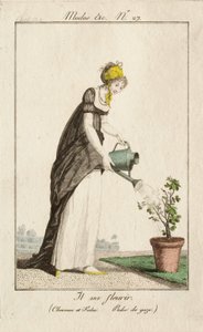 Vai florescer (Cabelo e fichu. Vestido de gaze.) de Philibert-Louis Debucourt