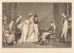 A laranja, ou o moderno Julgamento de Páris de Philibert-Louis Debucourt