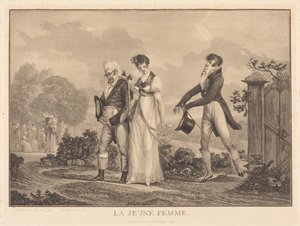 A jovem mulher de Philibert-Louis Debucourt