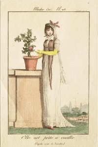 Ela está pronta para colher (capota adornada com jacinto) de Philibert-Louis Debucourt