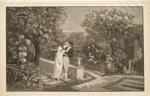 Primavera, ou Os amantes de Philibert-Louis Debucourt