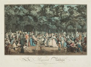 The Public Promenade de Philibert Louis Debucourt