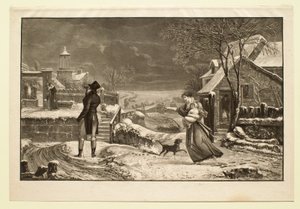 Inverno, ou O marido de Philibert-Louis Debucourt