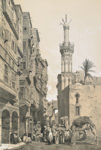 Uma rua na cidade de Roseta de Philibert Joseph Girault de Prangey