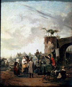 Um Charlatan, início dos anos 1780. de Philibert Louis Debucourt
