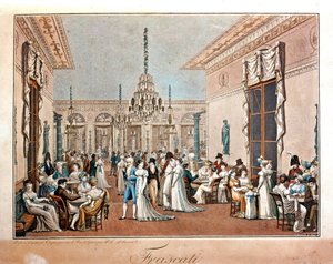 Café Frascati de Debucourt, início do século XIX. de Philibert Louis Debucourt
