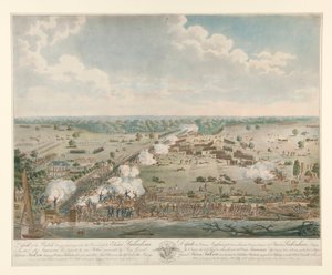 Derrota do Exército Britânico (Batalha de Nova Orleans) de Philibert Louis Debucourt