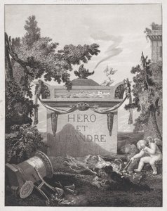 Frontispício para Hero e Leander, 1801. de Philibert Louis Debucourt