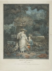 Boa sorte e azar de Philibert Louis Debucourt