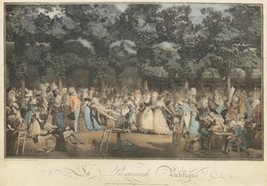 O passeio público, 1792. de Philibert Louis Debucourt