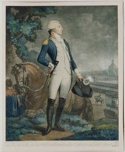 Retrato do Marquês de La Fayette (1757-1834) comandante da Guarda Nacional, 1790