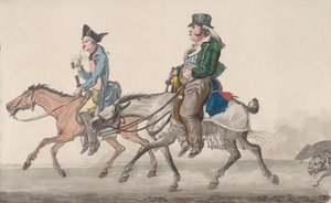Estrada para Poissy, 1816. de Philibert Louis Debucourt