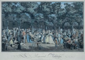 A Promenade Pública de Philibert Louis Debucourt