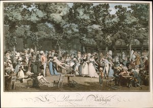 O passeio público, 1792 de Philibert Louis Debucourt