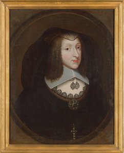 Christine Marie da França 1606-1663, Duquesa de Saboia em vestido de viúva, c. 1640. de Philibert Torret