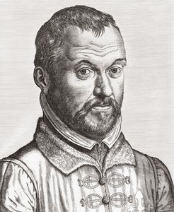 Benito Arias Montano. Portrait. (print) de Philip (after) Galle