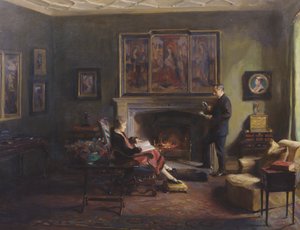 Interior com Visconde e Viscondessa Lee de Fareham de Philip Alexius de Laszlo