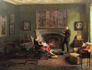 Interior com Visconde e Viscondessa Lee de Fareham de Philip Alexius de Laszlo