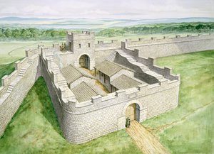 Hadrians Wall Cawfields Milecastle, século II, 1990-2010