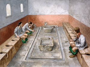 latrina romana, século II, c1990-2010