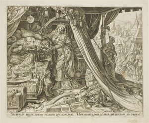 Judith Slaying Holofernes, placa seis de The Story of Judith and Holofernes