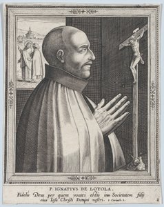 Santo Inácio de Loyola, da série Fundadores Masculinos de Ordens Religiosas, antes de 1610., antes de 1610 de Philip Galle