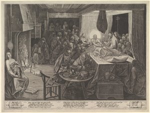 A Morte da Virgem, 1574. de Philip Galle