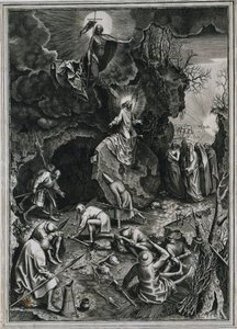 A ressurreição de Cristo, c. 1562 de Philip Galle
