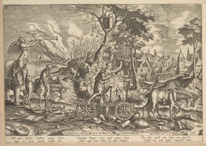 O Triunfo do Tempo, 1574. de Philip Galle