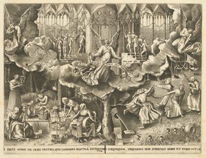 A Parábola das Virgens Sábias e Tolas de Philip Galle, after Pieter Bruegel the Elder
