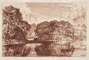 O lago, 1875. de Philip Gilbert Hamerton