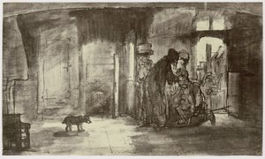 Rembrandt, Tobiat abençoando Tobias de Philip Henry Delamotte