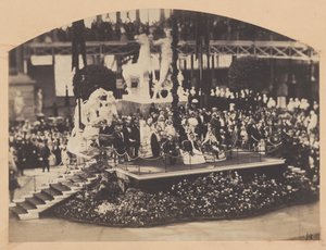 A Visita do Imperador e Imperatriz ao Palácio de Cristal, 1855.