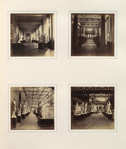 [Vistas do Tribunal de Esculturas Grego, incluindo Busto de Minerva], c. 1859. de Philip Henry Delamotte.