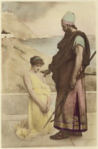 Um prisioneiro de lança e flechas de Philip Hermogenes Calderon