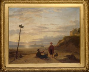 Ph. H.Rogers, garotos de ostras discutindo o problema da manhã… - 1835 de Philip Hutchins Rogers
