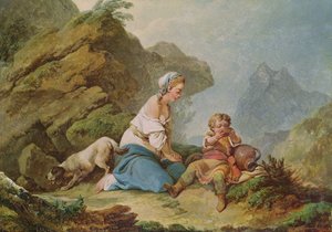 Agar assistindo seu filho bebendo