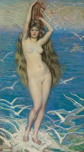 Menina com gaivotas, c.1920