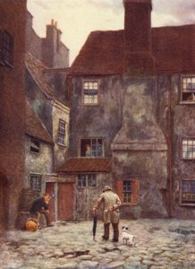 Atrás do Queens Head Inn, Southwark, 1884 de Philip Norman