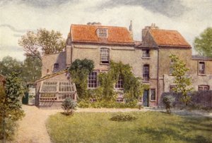 Sandford Manor House do jardim dos fundos, 1898 de Philip Norman